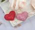 Gyn&Joy 2Pcs Set Pink And Red Rhinestones Heart Love Brooches...