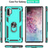 Samsung Galaxy Note 10 Plus Case with HD Screen Protectors, Military-Grade Metal Ring Holder Stand, Drop Tested Shockproof Cover for Note10+/5G Gr...