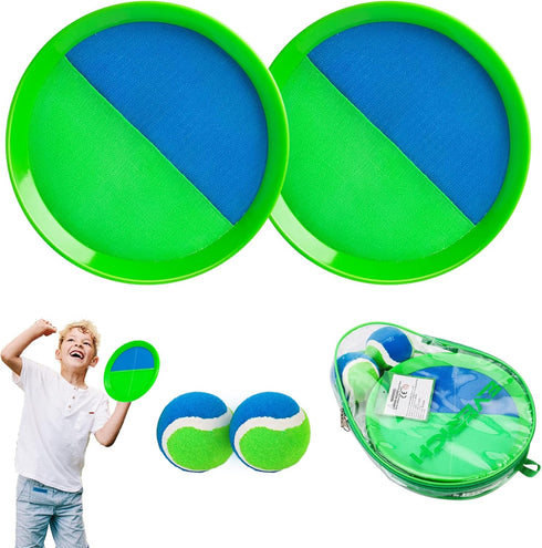 EVERICH TOY Beach Toys for Outdoor Games for Kids Ages 3-10, Yard Lawn Ball Catch Games Paddle Toss-Upgraded Version Game for Family, Boys and Gir...