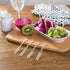 Comicfs 300pcs Disposable Plastic Fruit Forks, 4" Bistro Cocktail Forks Tasting Appetizer Fork Set Toothpick Portable Salad Mini Cake Fork (Clear)...
