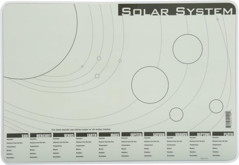 Painless Learning Solar System Placemat, Black, Yellow,White, 1 Count (Pack of 1)...