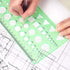 Tamaki Circle Template Measuring Geometry Ruler Geometric Drawings Stencils Rulers Scale Drafting Digital Drawing Set for Office and School Buildi...