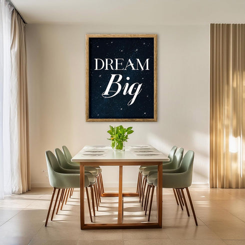Posterizer 1 pcs-dream big-encouraging quote-Kids Room Art-Motivational & Inspirational Art-decor for nursery toddlers kids room- UNFRAMED Wall Ar...