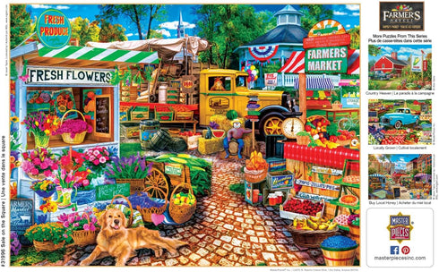 MasterPieces 750 Piece Jigsaw Puzzle for Adults and Family - Sale On The Square - 18"x24"...
