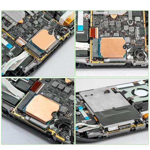 Steam Deck SSD Heatsink Thermal Pad, M.2 2230 NVME SSD Copper Heat Sink Cooling Thermal Pastes Back Cover Opening Tools, Replacements Screwdriver ...
