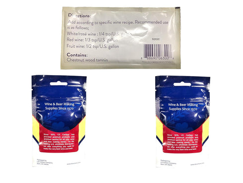 Oxalis Supply NC-XSLI-LR2B Wine Tannin 1 oz, Pectic Enzyme 1 oz, Acid Blend 2 oz Bundle...