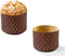 Pastry Chef's Boutique Deluxe Corrugated Panettone Paper Pan Mold - Medium - 750gr - 5.75” x 4-3/16” - Pack of 6...