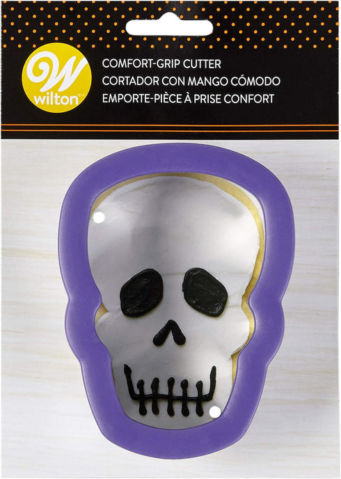 Wilton Comfort Grip Purple Skull Cookie Cutter, 2310-3742...