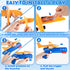 6 Pack LED Airplane Launcher Toys with 2 Launchers, 2 Flight Mode Glider Catapult Plane with Stickers, Flying Outdoor Toys for 3 4 5 6 7 8 9 10 11...