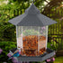 Twinkle Star Wild Bird Feeder Hanging for Garden Yard Outside Decoration, Hexagon Shaped Outside Hanging Bird Feeders for Outdoors Squirrel Proof,...