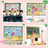 40 Pcs Summer Bulletin Board Decorations Set Hawaiian Tropical Flamingo Palm Beach Paper Cutouts Summer Flamingo Classroom Bulletin Board for Clas...