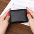 RFID Credit Card Holder Wallet with Zipper, Genuine Leather Credit Card Wallet for Women, Ladies Wallets...