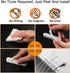 Cord Organizer Cable Management for Desk - 5 Packs White Clips and Cord Keeper, The White Self-Adhesive Holder are Easy to Apply and Stops Wire Ge...