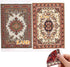 iLAND Miniature Dollhouse Accessories of Carpet for Dollhouse Furniture on 1/12 Scale and 3” - 12” Dolls, Woven Dollhouse Rugs 6” x 3.8” (2pcs Fra...