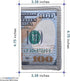 $100 Trifold Wallet - US Dollar Bill Wallet for Men - Money Wallet for Women - Leather Wallet with Card Slot and ID Window - Billfold Wallet for T...