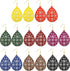 8 Pairs Women Lightweight Bohemian Earrings Wooden Teardrop Cut-Out Dangle Earrings...