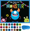 MISS FANTASY Halloween Games Kids Party, Pin The Eye on The Monster, Halloween Party Activities for Family Children Boys Girls Classroom School Ho...