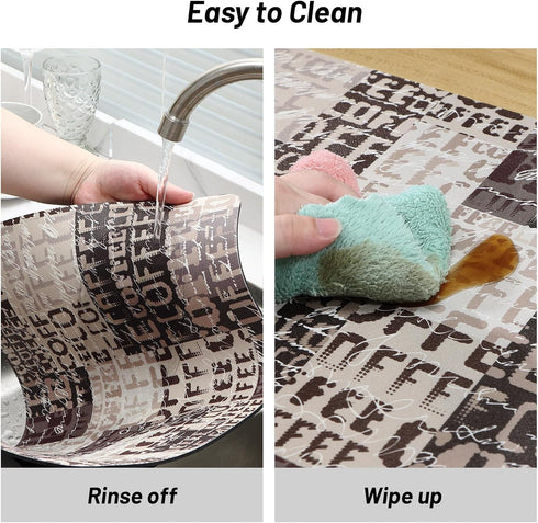 Coffee Bar Mat for Countertops Coffee Mat Dish Drying Mat for Kitchen Counter Absorbent Hide Stain Rubber Backed Dish Mat Drying Kitchen Mat Coffe...