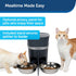 PetSafe 2-Pet Meal Splitter with Bowl - Designed for PetSafe Smart Feed and Healthy Pet Simply Feed Automatic Cat Feeder - No-Mess Food Dispensing...
