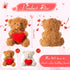 Shappy 10 Pcs Mini Plush Bears with Heart 4 Inch Small Bear Fuzzy Bear Stuffed Animal Tiny Bear Soft Plush Bear Doll Party Favor for Kids Classroo...