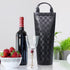 Tirrinia Single Wine Gift Tote Bag, Insulated Padded Thermal Wine Bottle Carrying Cooler Carrier for Travel, Picnic, Great Gift for Wine Lover, Bl...