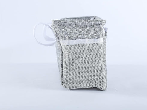 Home, dormitory bed hanging storage bag/storage bag, Dark gray, Length 31 cm, width 11 cm, height 16 cm...
