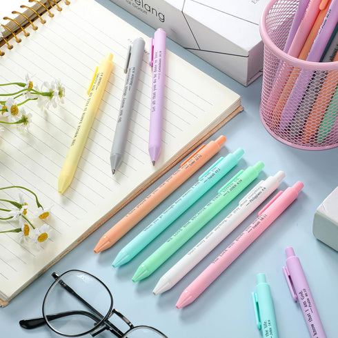 50 Pcs Pastel Christian Pens Bible Verses Retractable Gel Pens Pastel Pens with Inspirational Bible Verse Christian Gifts Bulk Pastel for Student ...