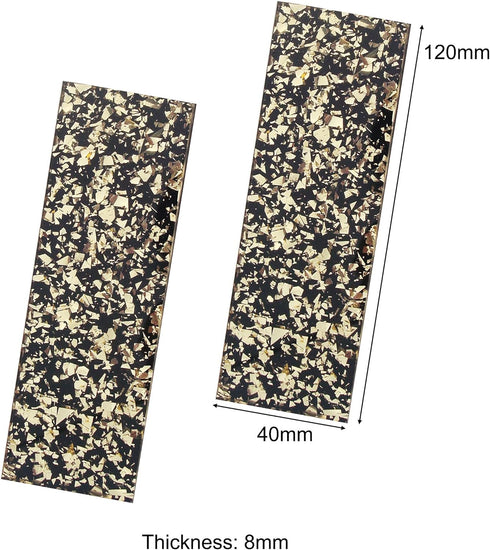 NC HAISDA Acrylic Knife scales Handle Material Slabs Knives Custom DIY Tool for Knife Makrer Blanks Blades pack of 2 Gold...