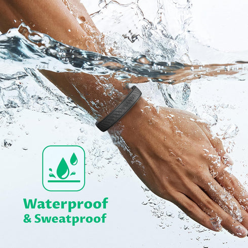 Mosquito Repellent Bracelets, 2 Pack Silicone Mosquito Repellent Bands with DEET Free, Natural & Waterproof Bug Wristbands for Kids and Adults, Ou...