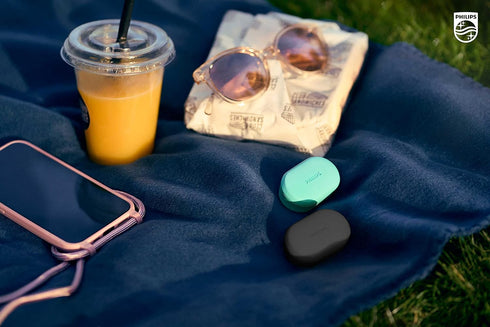 PHILIPS T1207 True Wireless Headphones with Up to 18 Hours Playtime and IPX4 Water Resistance, Black...