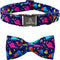 Lionheart glory Dog Collar, Blue Dog Bow Collar Boy Dog Collars with Bow Adjustable Dinosaur Bowtie Collar for Small Dogs Pet Gift...