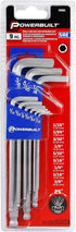 Powerbuilt Alltrade 640081 SAE Long Arm Ballend Hex Key Set, 9 Piece...