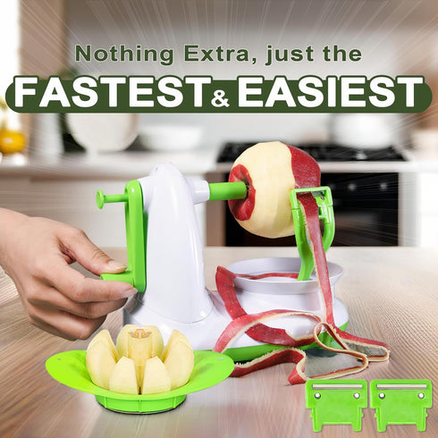 Apple Peeler, 8 Wedges Apple Peeler Slicer Corer, Stainless Steel Blades, Apple Slicer, Apple Corer...