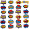 Blulu 30 Pieces Hero Themed Party Decorations, Fun Hero Sign Cutouts Signs Paper Cardboard Cutouts...