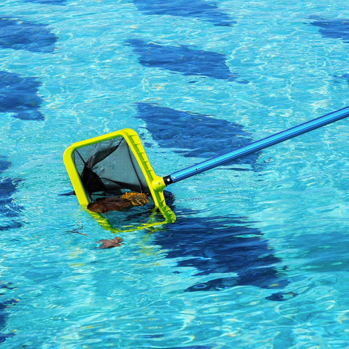 Pool Net - Pool Skimmer Net with Reinforced Frame without Pole, Larger Capacity Swimming Pool Leaf Skimmer Net for Cleaning, Firm Deep Rake Net wi...