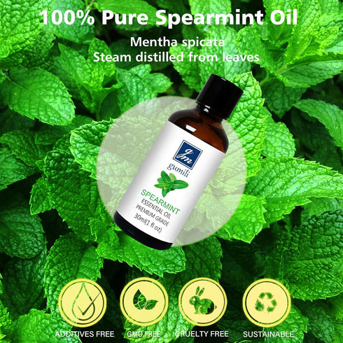 Spearmint Essential Oil, 100% Pure Undiluted Spearmint Oil for Aromatherapy - 30ml/1 oz...
