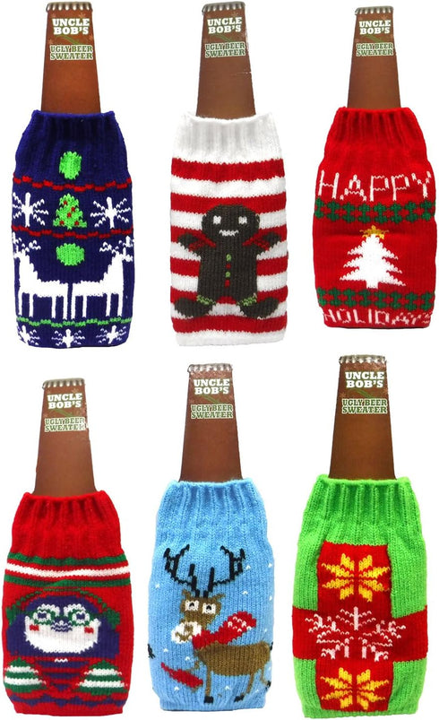 DM Merchandising Ugly Beer Sweater Novelty Bottle Cover...