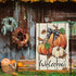 Fall Pumpkin Garden Flag Double Sided for Outside, Autumn Thanksgiving Small Seasonal Decoration Yard Flag 12x18 Inch...