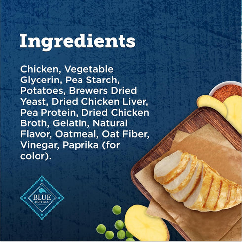 Blue Buffalo True Chews Natural Chewy Cat Treats, Made in the USA, Chicken Recipe, 3-oz. Resealable Bag...