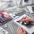 Artisto Drawing and Sketching Pencil Art Set (20 Items) - Complete Kit with Graphite Pencils, Charcoal Pencils, Sticks, Blending Stumps, Erasers, ...