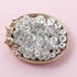100pcs 12mm Rhinestone Beads for Jewelry Making for Pens Rondelle Spaced Beads Silver White Beadable Pens Beads Rondelle Beads...