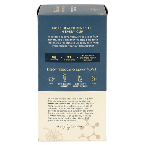 Teeccino Mango Lemon Balm - Prebiotic SuperBoost™ Herbal Tea - Support Your Probiotics with Vegan GOS & Organic XOS For Good Gut Health - Caffeine...