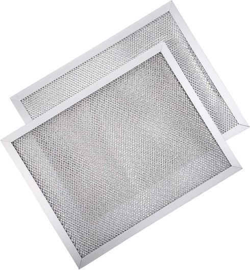 2 Packs Aluminum Range Hood Grease Filter Range Hood Vent Filter Compatible with Broan Kenmore, F40000, 41000, 42000-K, Nutone RL6100F-R, SL6200-H, RL6300-H, RL6100-H, 8-3/4 x 10-1/2 x 3/32 Inch
