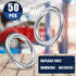 Mudder 50 Pieces Aluminum Engine Oil Crush Washers Drain Plug Gaskets Oil Drain Plug Gasket (Compatible with Audi/Volkswagen Part N0138157)...