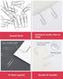 #1 Smooth Paper Clips, 600 Medium Paper Clips (6 Boxes of 100 Each), Paperclips for Office School & Personal Use, Daily DIY, 1-2/7" Silver Paper C...