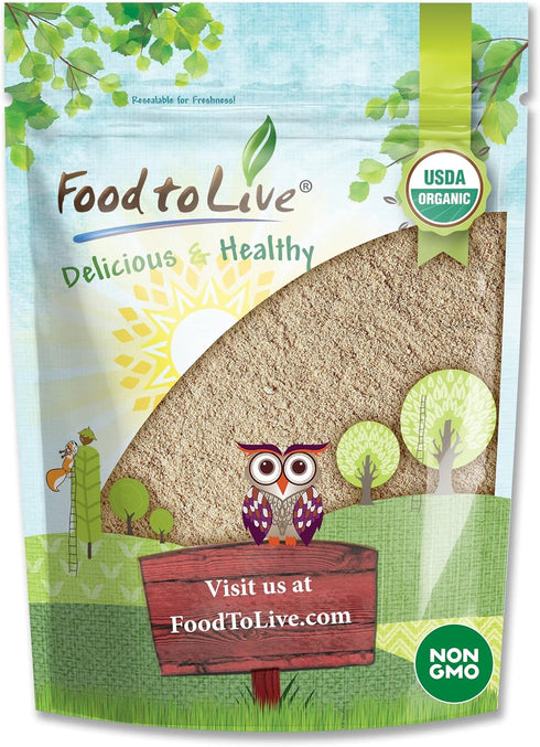 Food to Live Organic Ashwagandha Root Powder – Non-GMO, Finely Ground Indian Ginseng, Pure, Raw, Vegan, Bulk. Easy to Mix. Adaptogenic Herb. Great...