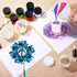 7 Pcs Paint Pour Cup Bundle 3 Pcs Acrylic Paint Pouring Cup Multi Channel Split Cup for Paint Pouring 2 Pcs Large Open Cup 2pcs Flower Pour Cup fo...