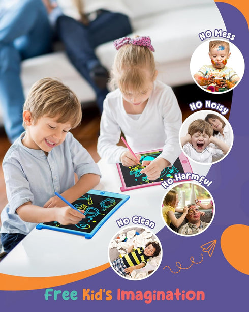 ORSEN Colorful 8.5 Inch LCD Writing Tablet for Kids, Electronic Sketch Drawing Pad Doodle Board, Toddler Travel Learning Educational Toys Activity...