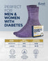 Pembrook Bamboo Viscose Diabetic Socks for Women & Men - 6 Pairs Ankle Socks for Swollen Feet | Neuropathy Socks | Wide Calf and Ankle Socks | Ede...