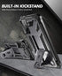 Poetic Spartan Samsung Galaxy S21+ Plus 5G 6.7" Case, Fingerprint ID Compatible, Shockproof Protective Cover, Kickstand, Metallic Gun Metal...
